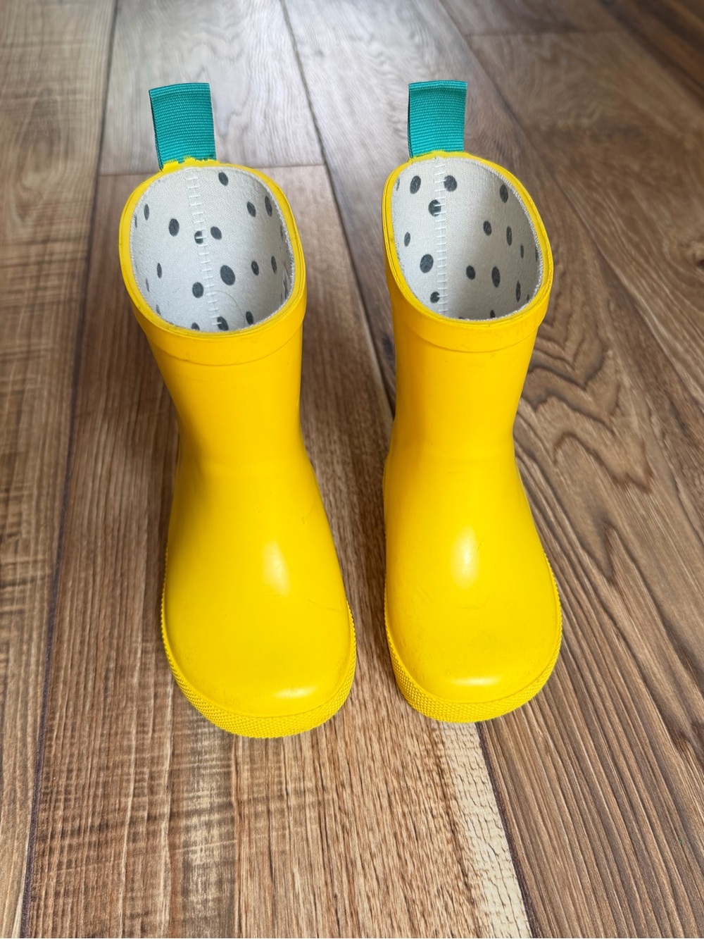 Ten Little Toddler Yellow Rain Boots